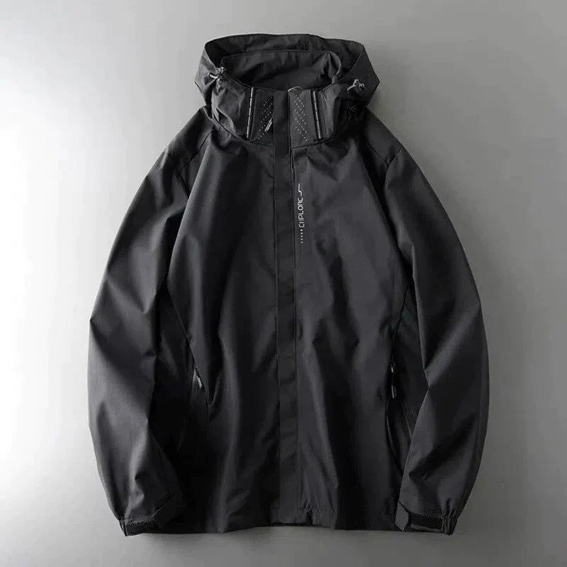 Herren Outdoorjacke Wasserdicht Winddicht Mit Kapuze - Eveloria