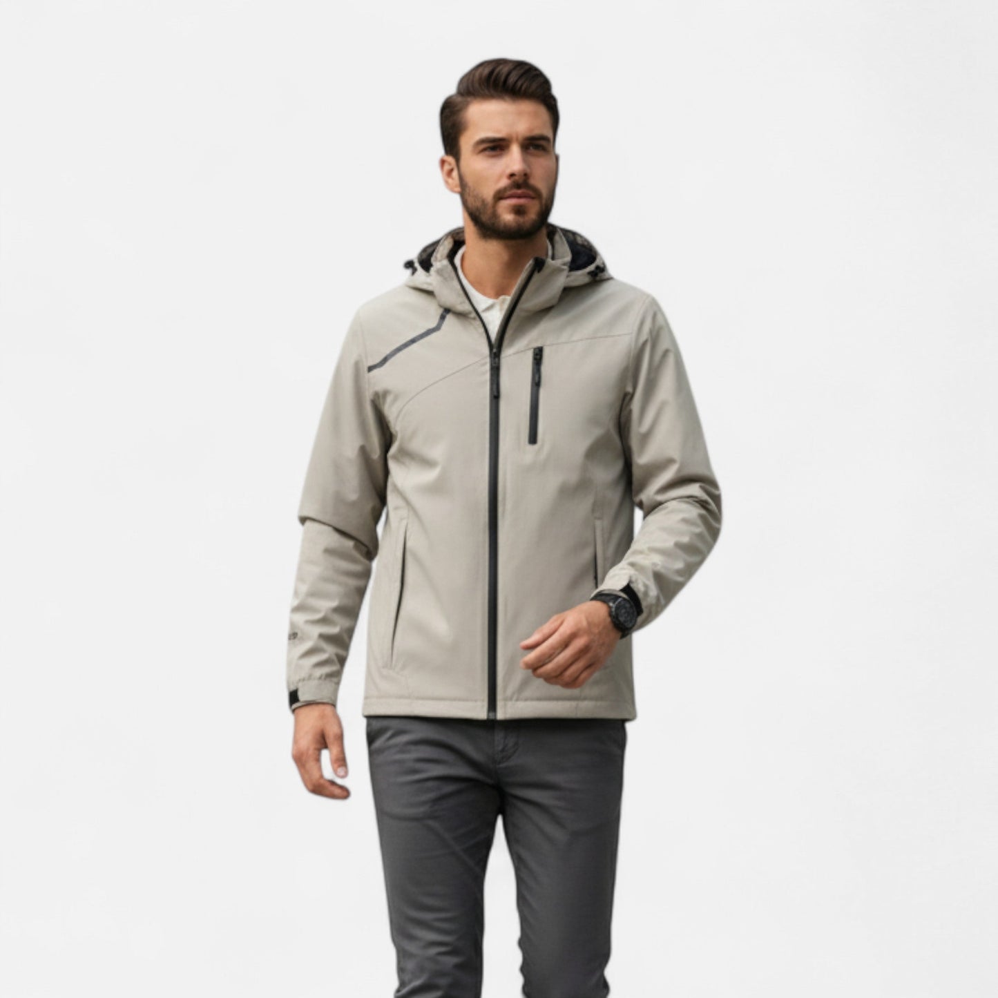 Herren Outdoorjacke Wasserdicht mit Kapuze - Eveloria