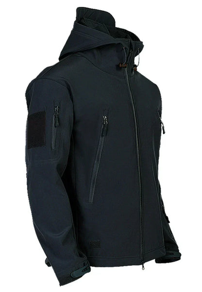 Windjacke | Mit Kapuze | Taktisch | Outdoor-Jacke | Wasserdichte Regenjacke für Männer-Chaps Herrenmode