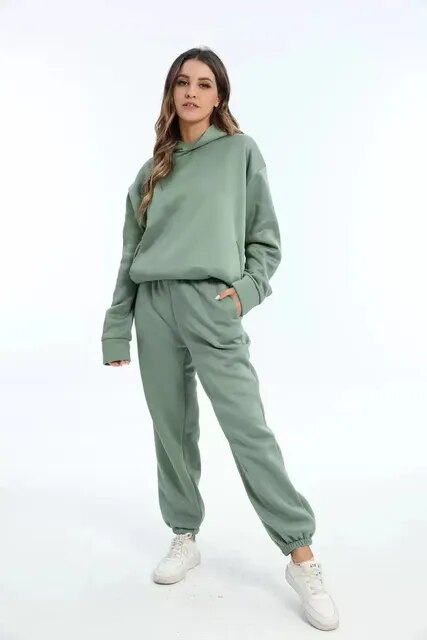 Eveloria Damen Oversized Trainingsanzug Vintage Style - Eveloria