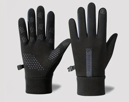 Eveloria Winterhandschuhe Mikrosilikongriff Touchscreen Schwarz - Eveloria
