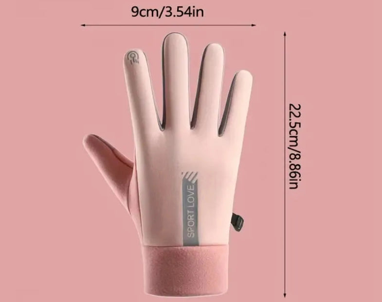 Eveloria Winterhandschuhe Mikrosilikongriff Touchscreen