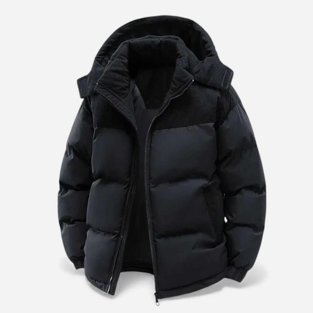 Eveloria Herren Winterjacke Fleecegefüttert Isoliert