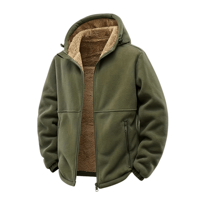 Eveloria Herren Winterjacke Fleecegefüttert Mit Kapuze