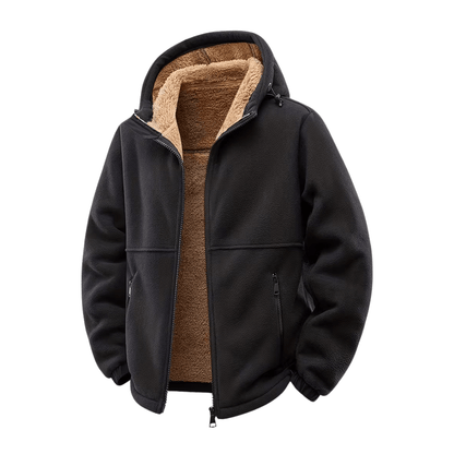 Eveloria Herren Winterjacke Fleecegefüttert Mit Kapuze