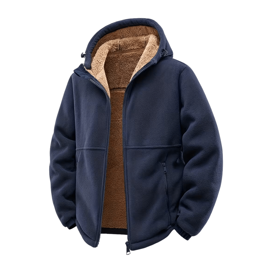 Eveloria Herren Winterjacke Fleecegefüttert Mit Kapuze