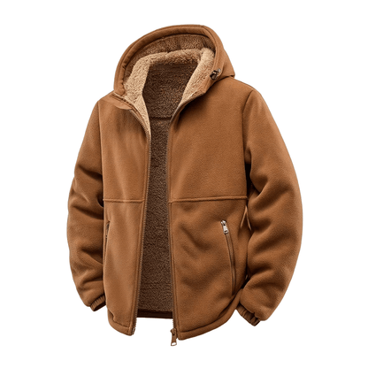 Eveloria Herren Winterjacke Fleecegefüttert Mit Kapuze