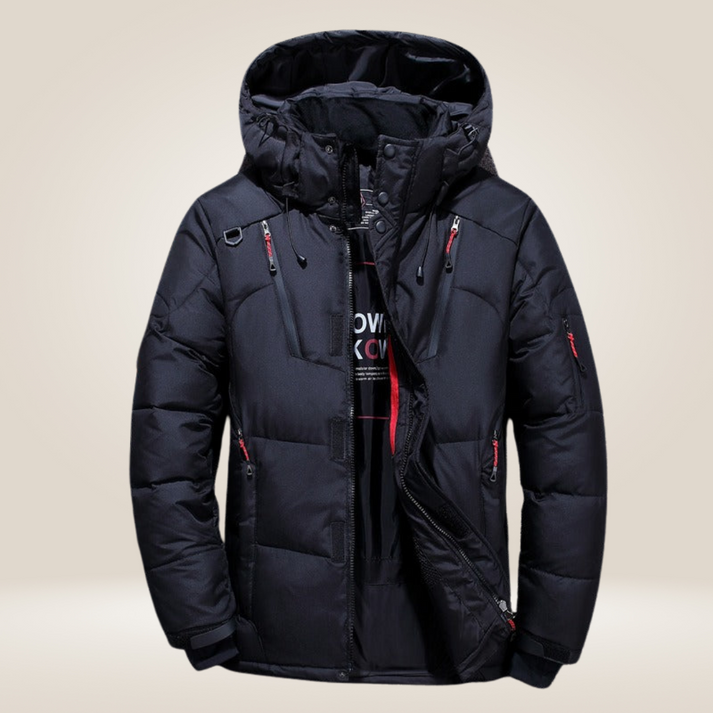 Herren Winterjacke Isoliert Wasserdicht Mit Kapuze