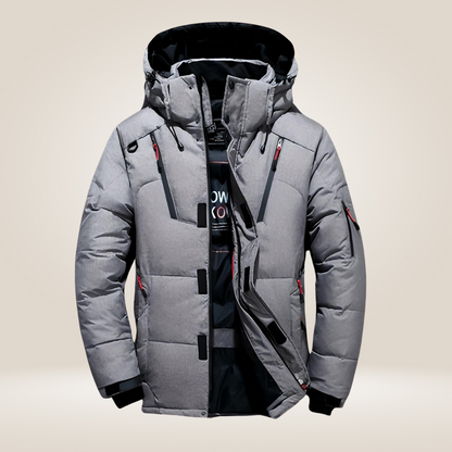 Eveloria Herren Winterjacke Isoliert Wasserdicht Mit Kapuze