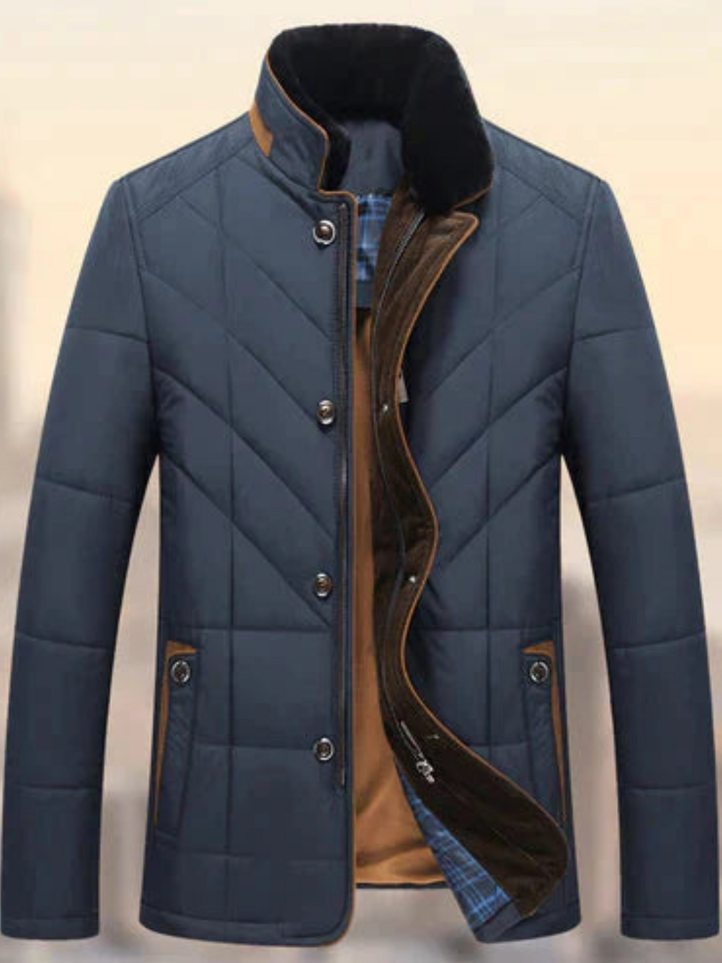 Eveloria Herren Winterjacke Leicht Slim Fit