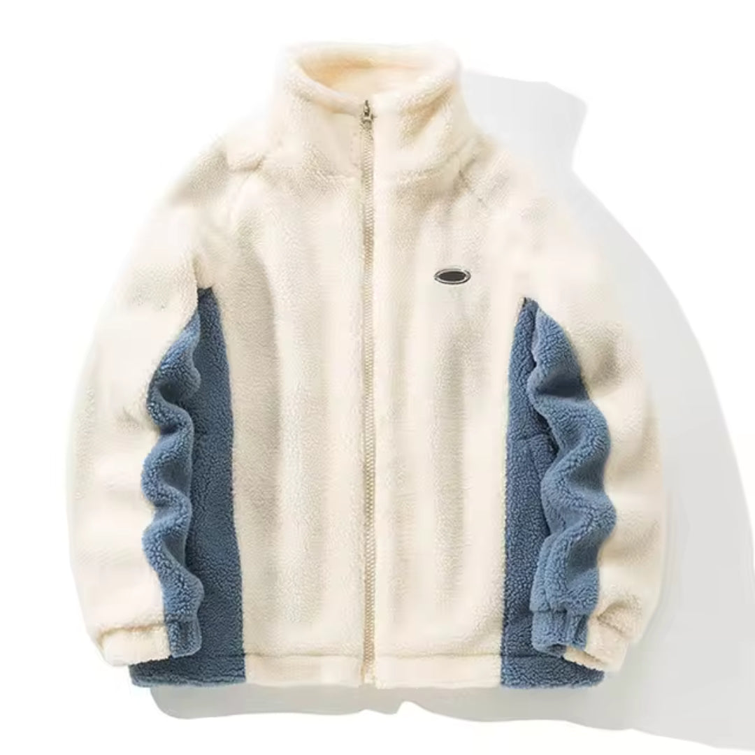 Warme Fleecejacke für Herren Alltag Komfort Schwarz - Eveloria