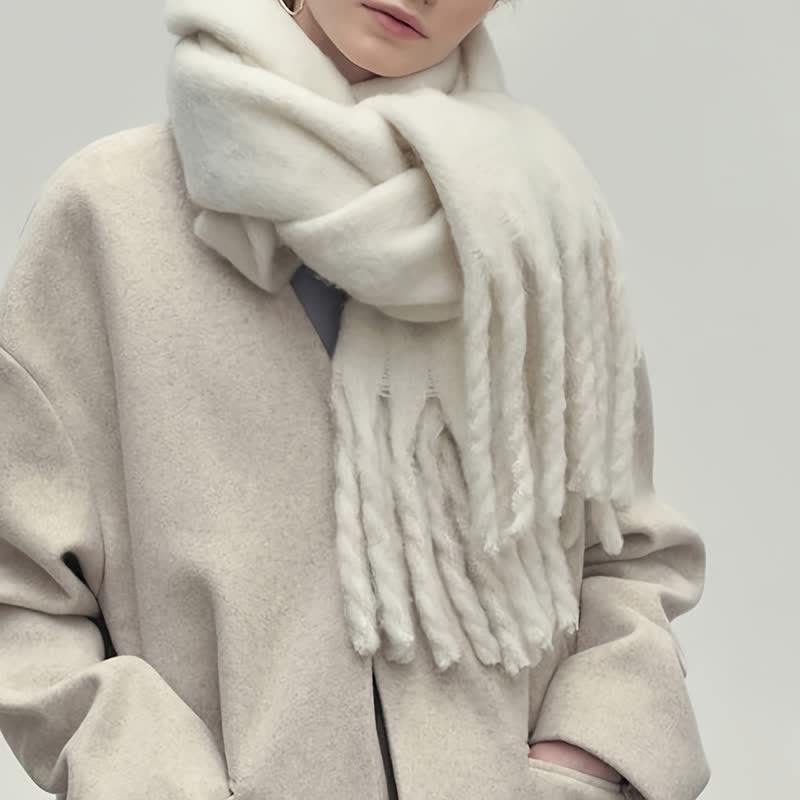 Damen Winter-Schal Gestrickt Klassisch - Eveloria