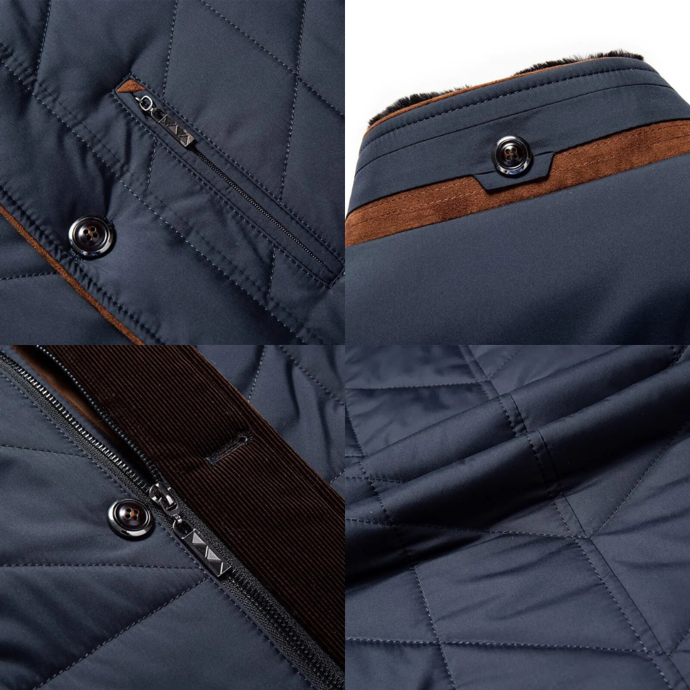 Winterjacke | Gefüttert | Reißverschluss | Daunenjacke | Herrenjacke-Chaps Herrenmode