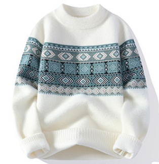 Herren Strickpullover Rundhalsausschnitt Lockere Passform - Eveloria