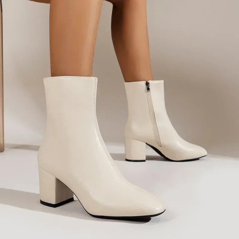 Damen Spitzstiefel Modisch