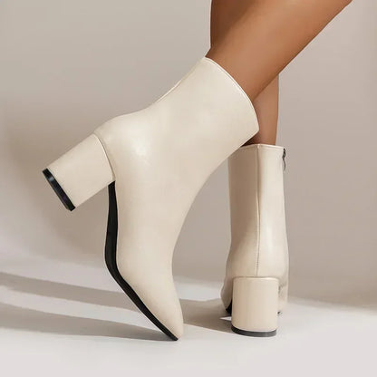 Damen Spitzstiefel Modisch