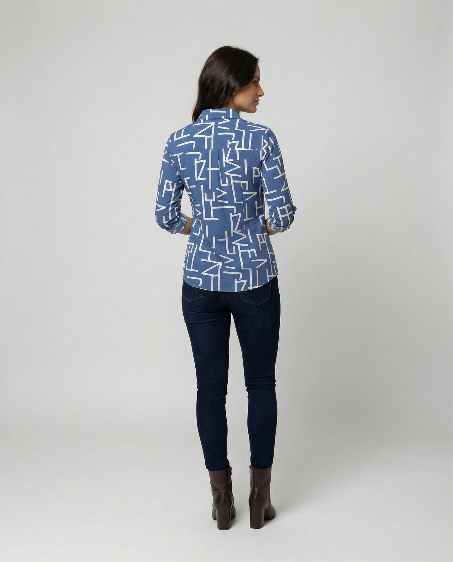 Eveloria Damen Bluse Umlegekragen