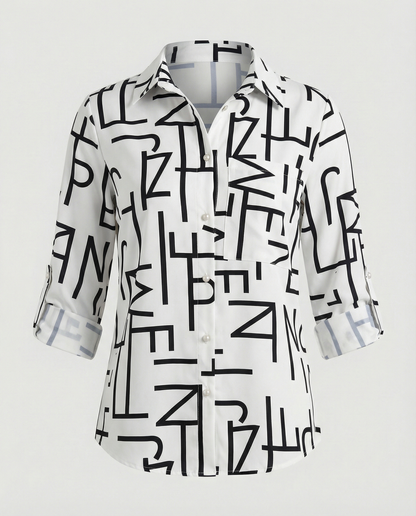 Eveloria Damen Bluse Umlegekragen