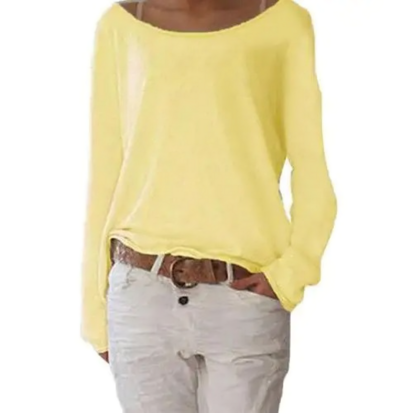 Eveloria Damen Wollpullover Casual Beige