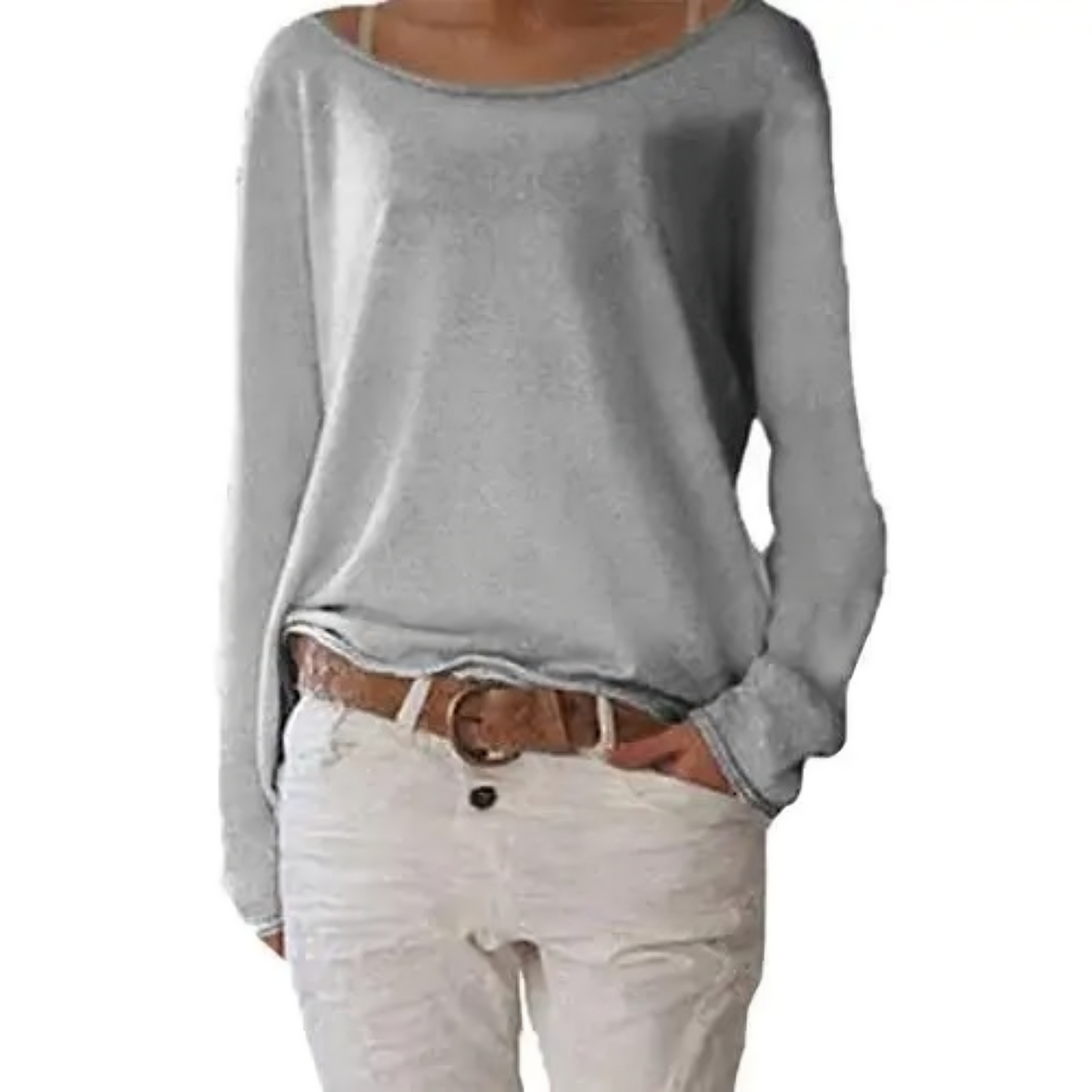 Eveloria Damen Wollpullover Casual Beige
