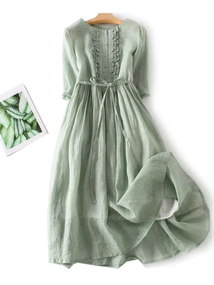 Eveloria Damen Kleid Elegant