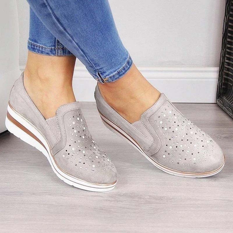 Eveloria Damen Keilschuhe Lässig
