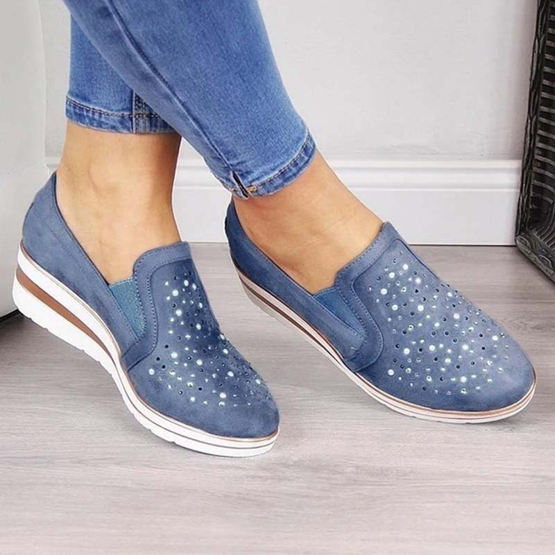 Eveloria Damen Keilschuhe Lässig