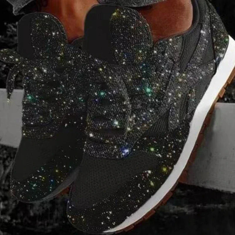 Damen Sportschuhe Pailletten Glitzer Schuhe - Eveloria
