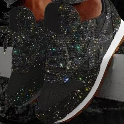 Damen Sportschuhe Pailletten Glitzer Schuhe - Eveloria