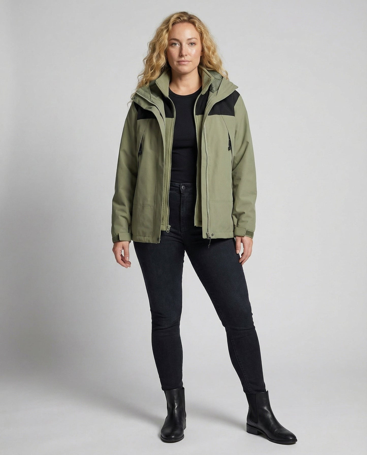 Damen Winterjacke Fleece Warm Eveloria