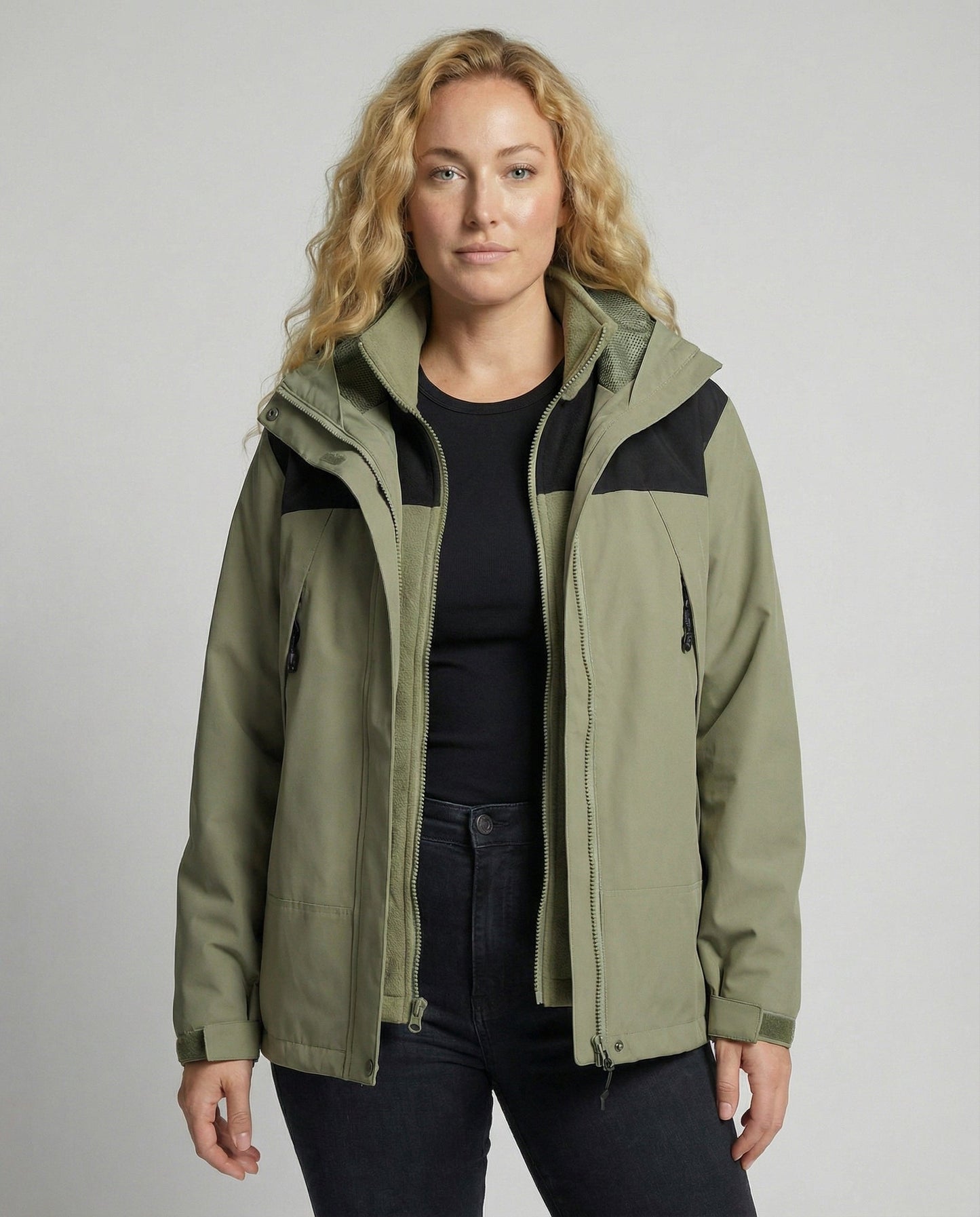 Damen Winterjacke Fleece Warm - Eveloria