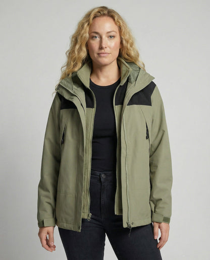 Damen Winterjacke Fleece Warm - Eveloria