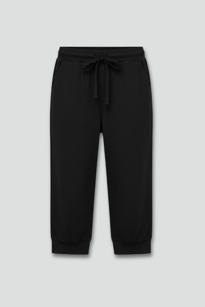 Damen Caprihose Kordelzugbund Seitentaschen - Eveloria