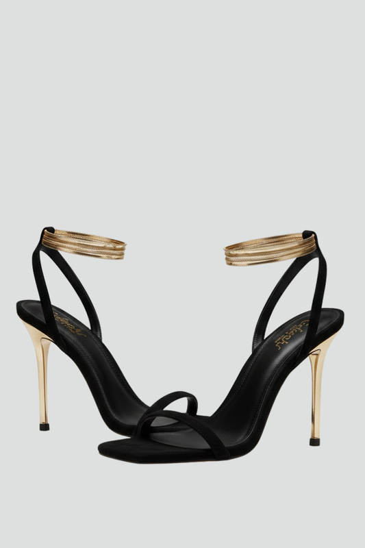Damen High-Heel-Sandalen Riemchen Knöchelriemen - Eveloria