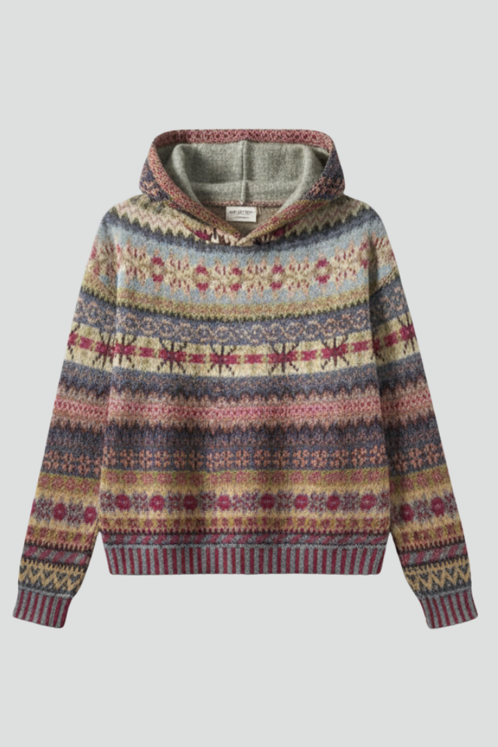 Damen Hoodie Kapuze Rippbündchen - Eveloria