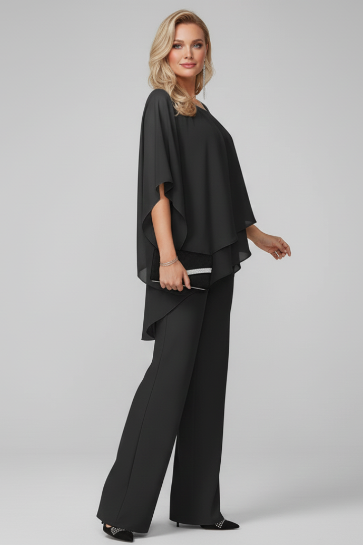 Damen Off-Shoulder Jumpsuit Fließend Weite Bein