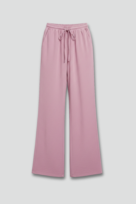 Damen Freizeit-Palazzohose mit Kordelzugbund und Seitentaschen - Eveloria