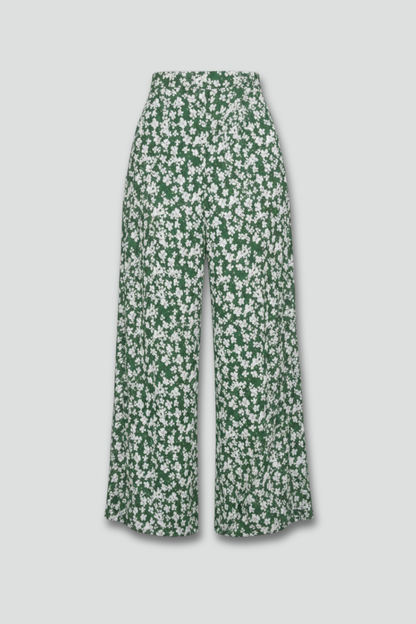 Damen Palazzo-Hose Blumenmuster Weite Beine - Eveloria