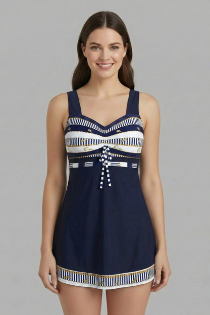 Damen Bedrucktes Tankini-Set Badeshorts