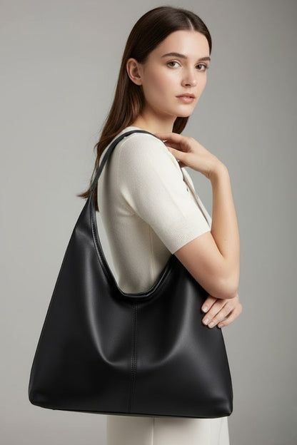 Damen Klassische Tote Tasche Kunstleder Große Innentasche