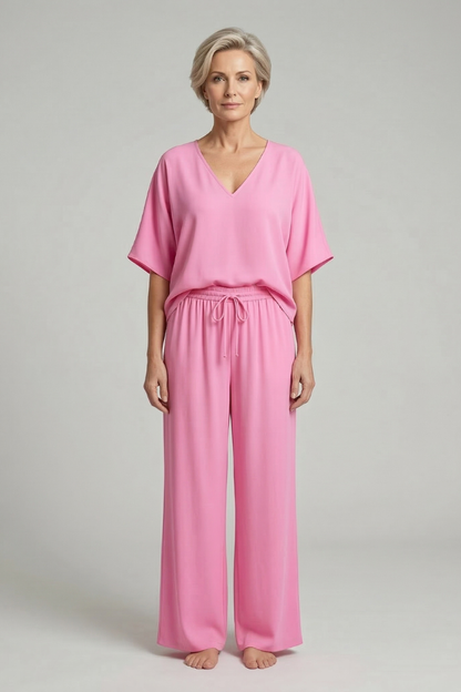 Damen Zweiteiliges Set Weite Hose