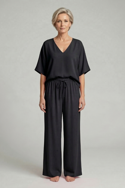 Damen Zweiteiliges Set Weite Hose