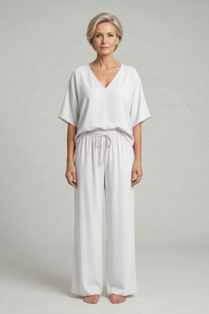 Damen Zweiteiliges Set Weite Hose