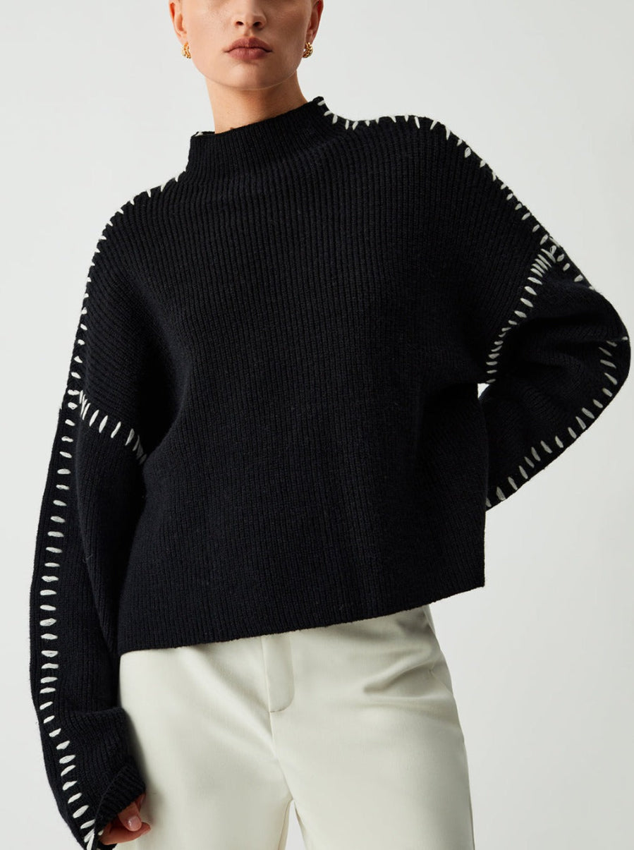Damen Oversized Pullover Lässiger Schnitt