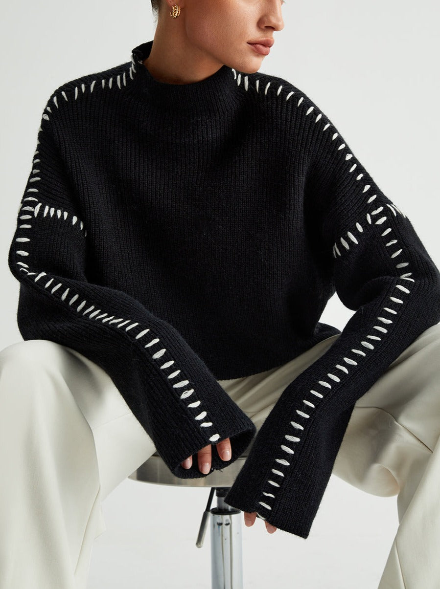 Damen Übergröße Pullover Lässiger Schnitt - Eveloria