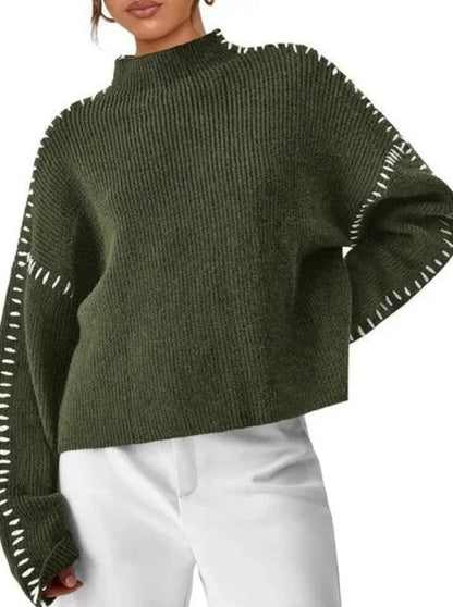Damen Oversized Pullover Lässiger Schnitt