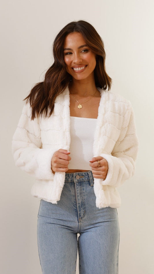 Damen Kurze Freizeitjacke Offenes Frontdesign - Eveloria
