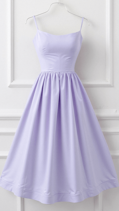 Damen A-Linie Midikleid Ascot-Stil