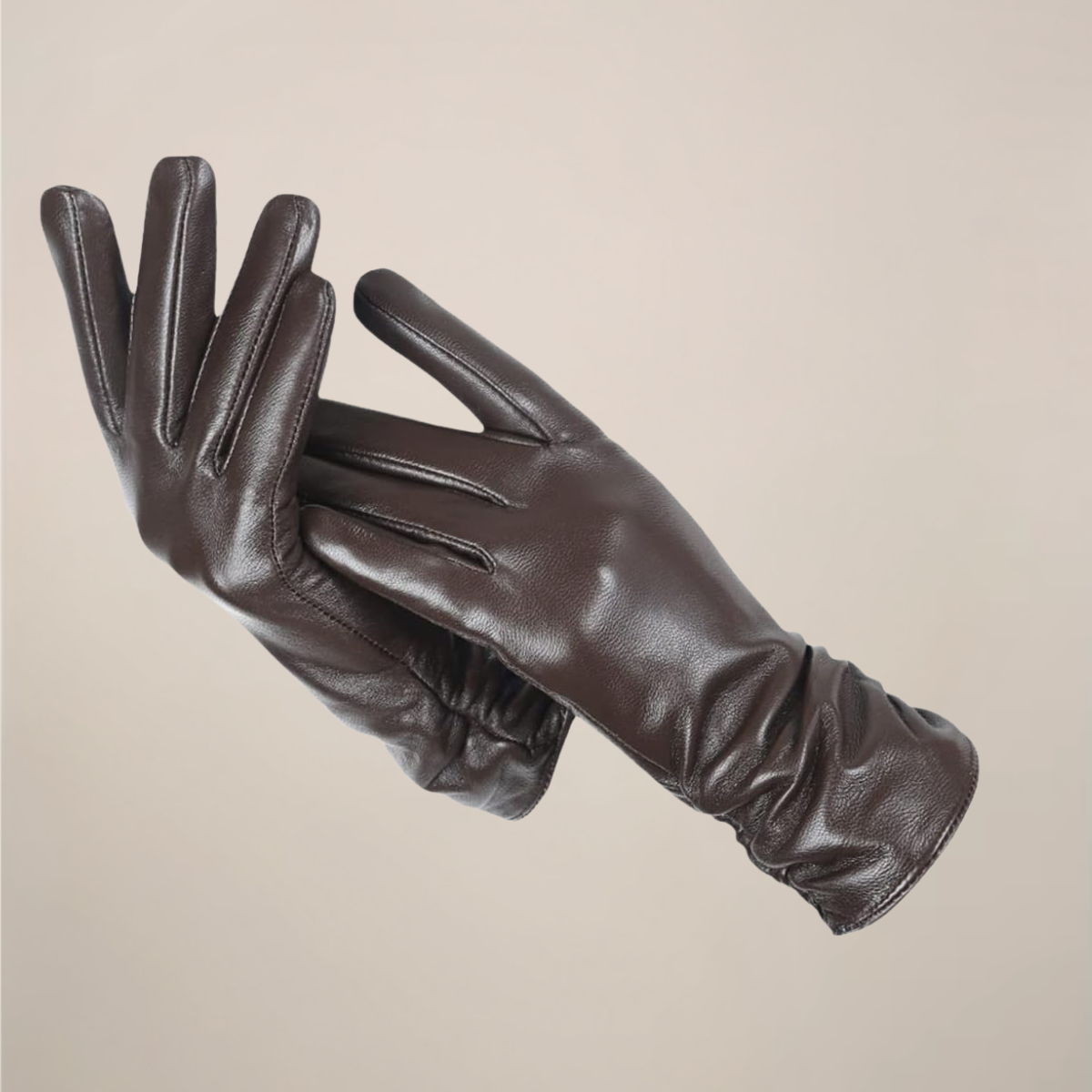 Damen Handschuhe Elegantes Design Gerafftes Handgelenk