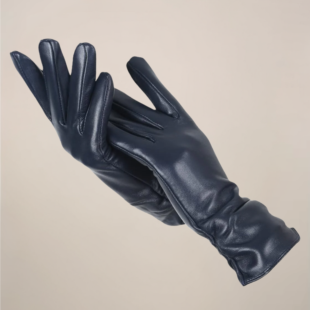 Damen Handschuhe Elegantes Design Gerafftes Handgelenk - Eveloria